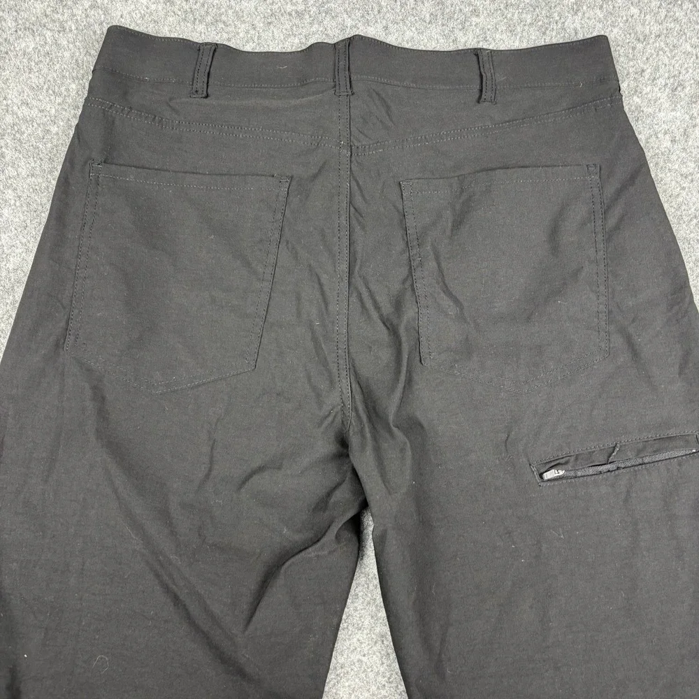 Members Mark Denali Pants Mens 34x30 Black Straight Leg Outdoor Hiking Casual